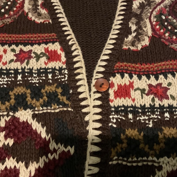 ‘CASUAL CORNER ‘’HAND KNITTED    VINTAGE   size  LARGE - Picture 3 of 10